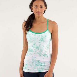 Lululemon Power Y Tank floral size 6